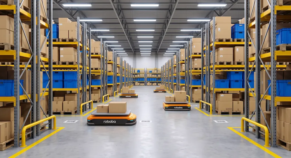 ناوگان ربات‌های Roboba در انبار